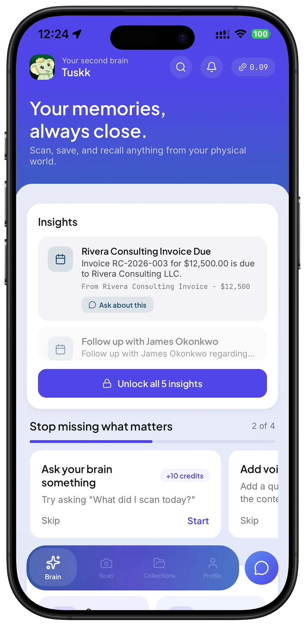 Tuskk product screenshot